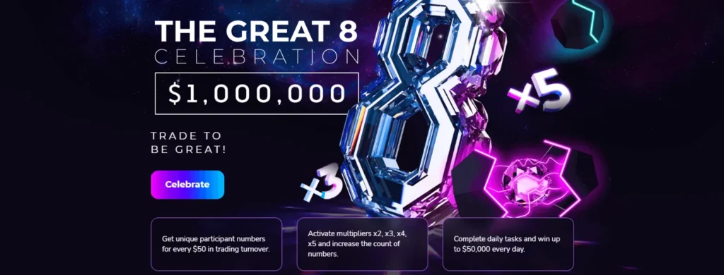 Büyük 8 Kutlaması: Pocket Option’ın 8. Doğum Günü Etkinliğinde $1,000,000’lık Ödülden Payınızı Kazanın